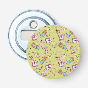 It’s Springtime Book Lovers Colourful Doodles Bottle Opener