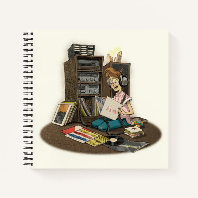 “It’s Still Rock & Roll to Me” 8.5 x 8.5" Notebook (Front)