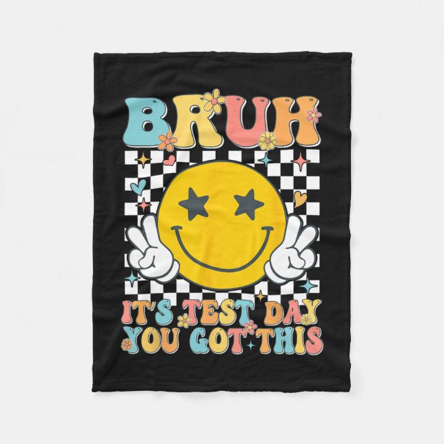 It’s Test Day You Got This Testing Day Teacher Kid Fleece Blanket (Front)