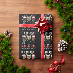 It’s the Most Wine-Derful Time of the Year Wine Wrapping Paper