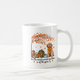 It’s The Most Wonderful Time Goldendoodle Pumpkins Coffee Mug