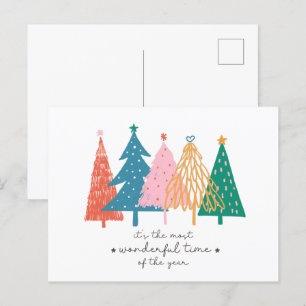 It’s the most wonderful time of the year Christmas Holiday Postcard