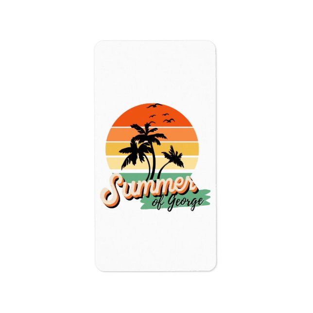 It s The Summer Of George Label (Front)