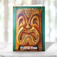 It’s Tiki Time Fun Typography Cool Vintage Retro