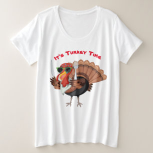 It’s Turkey Time Plus Size T-Shirt