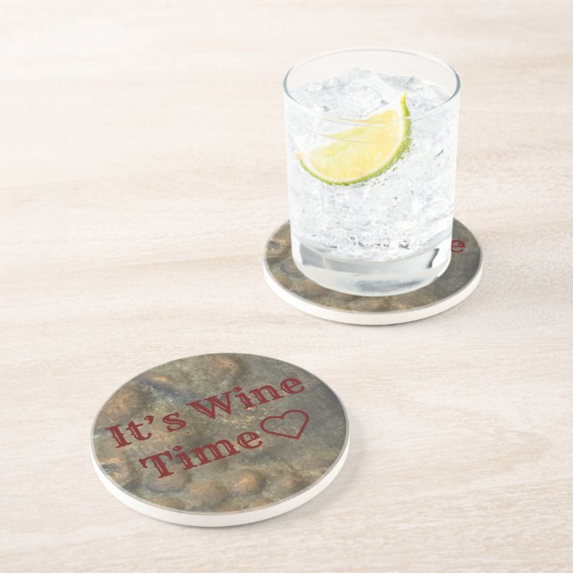 “It’s Wine Time” Coaster (Side)
