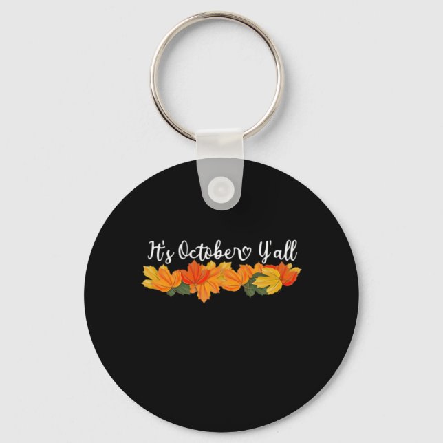 It’s Y’all Cute Fall Creative Casual Key Ring (Front)