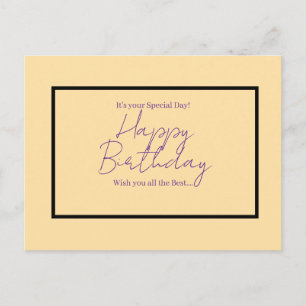 It’s Your Special Day – Happy Birthday Postcard