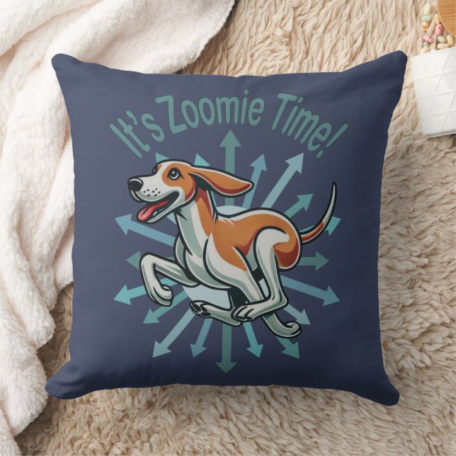It’s Zoomie Time American Fox Hound Cushion (Blanket)