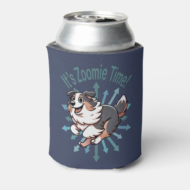It’s Zoomie Time Australian Shepherd Can Cooler (Can Back)