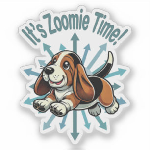 It’s Zoomie Time Basset Hound