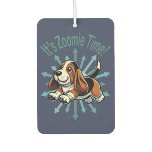 It’s Zoomie Time Basset Hound Car Air Freshener