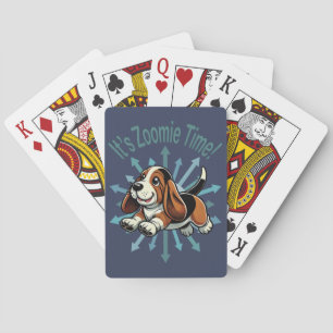 It’s Zoomie Time Basset Hound Playing Cards