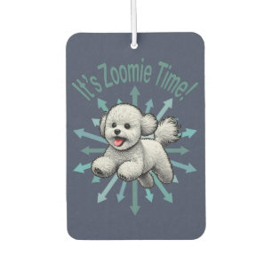 It’s Zoomie Time Bichon Frise Car Air Freshener
