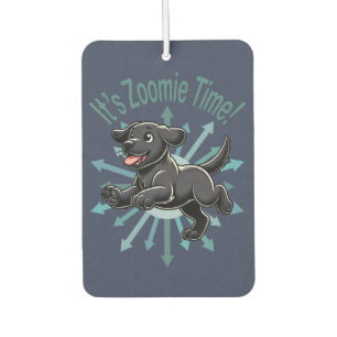 It’s Zoomie Time Black Lab Car Air Freshener