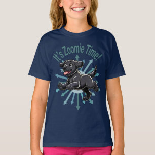 It’s Zoomie Time Black Lab T-Shirt