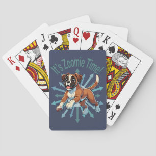 It’s Zoomie Time Boxer Playing Cards