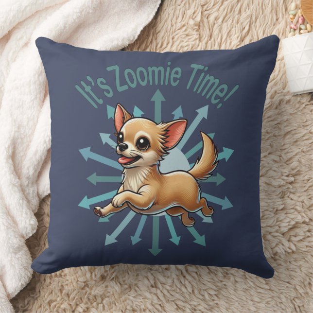 It’s Zoomie Time Chihuahua Cushion (Blanket)