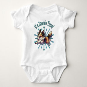 It’s Zoomie Time Collie Baby Bodysuit