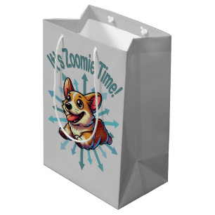 It’s Zoomie Time Corgi Medium Gift Bag
