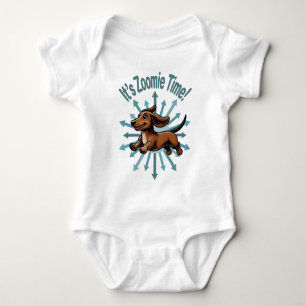 It’s Zoomie Time Dachshund Baby Bodysuit