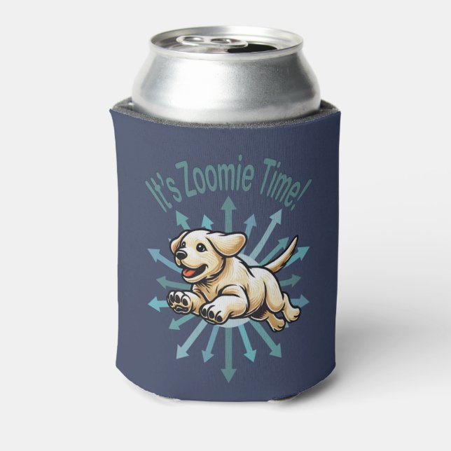It’s Zoomie Time Golden Lab Can Cooler (Can Back)