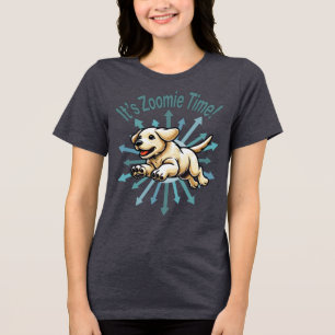 It’s Zoomie Time Golden Lab Tri-Blend Shirt
