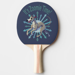 It’s Zoomie Time Greyhound Ping Pong Paddle
