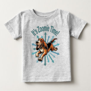 It’s Zoomie Time Hound Dog Baby T-Shirt