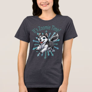 It’s Zoomie Time Husky Tri-Blend Shirt