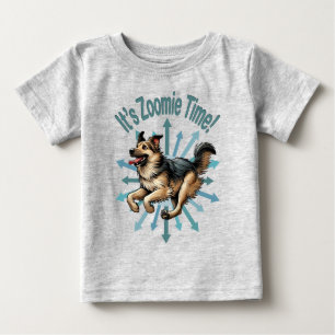 It’s Zoomie Time Large Mutt Baby T-Shirt