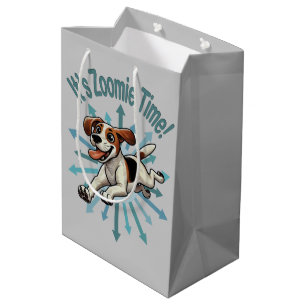 It’s Zoomie Time Medium Beagle Mutt Gift Bag
