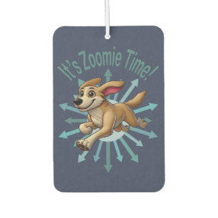 It’s Zoomie Time Medium Tan Mutt Car Air Freshener