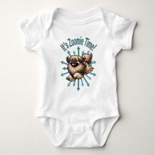 It’s Zoomie Time Pekingese Baby Bodysuit