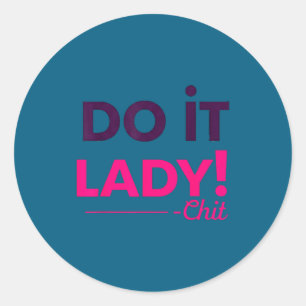 It Saying Meme Classic Round Sticker