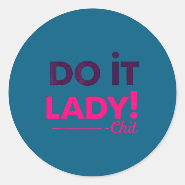 It Saying Meme Classic Round Sticker (Front)