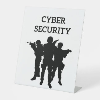 IT Security: The Digital Defence Squad Pedestal Sign