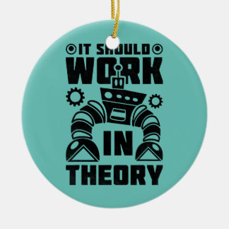 It Should Work In Theory Robotics  Ceramic Tree Decoration