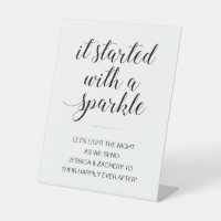 It Started With A Sparkle Wedding Sparkler