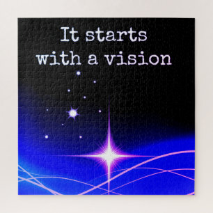 It Starts With A Vision Jigsaw Puzzle