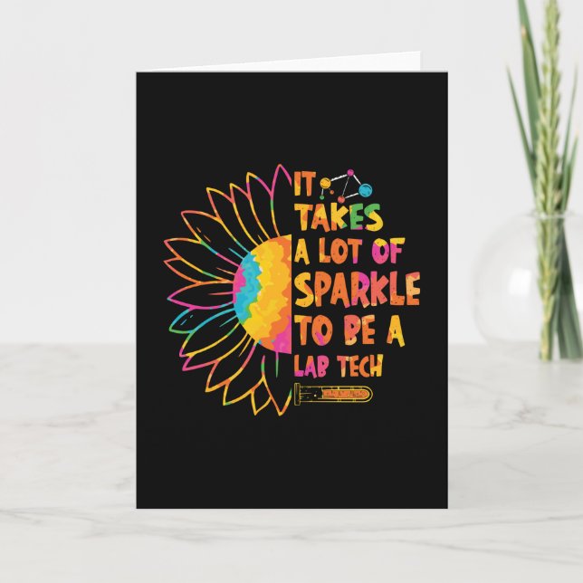 It Takes A Lot Of Sparkle Laboratory Technician Card (Front)