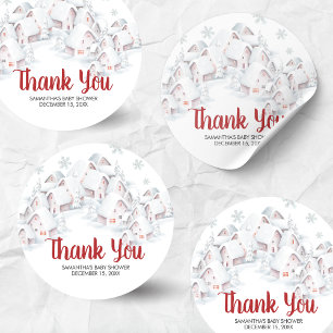 It Takes a Village Baby Shower Classic Round Sticker