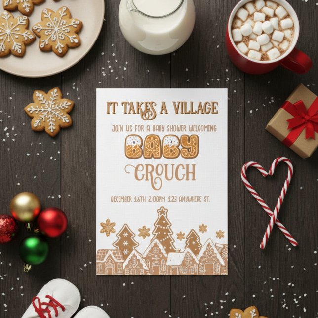 "it takes a village" baby shower invitation  (Creator Uploaded)