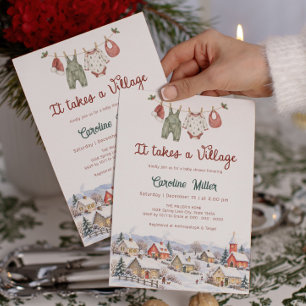 It Takes a Village Baby Shower Invitation