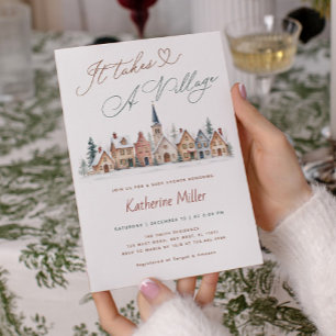 It Takes a Village Baby Shower Invitation