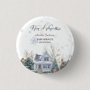 It takes a Village Baby Shower invitation 3 Cm Round Badge