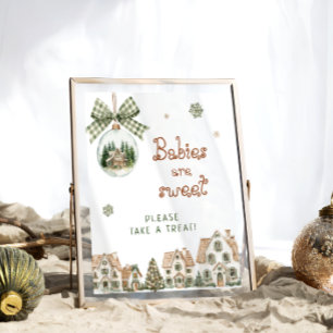 It Takes a Village Christmas Babies are Sweet Poster