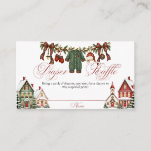 It Takes a Village Christmas Baby Shower Enclosure Card