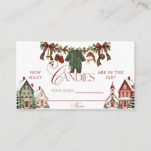 It Takes a Village Christmas Baby Shower Enclosure Card
