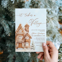 It Takes a Village Christmas Winter Baby Shower